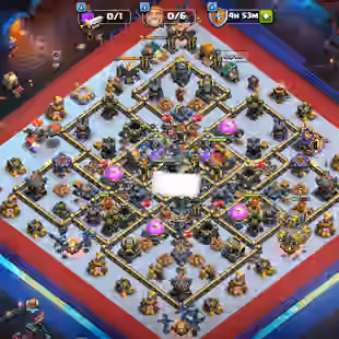 TH17 READY UPGRADE TO TH18 23 MAX EQUIPMENT RPG SET WITH CLASH OF DRAGON SCENERY 1000 GEMS FOR CHANGE NAME - Image 1