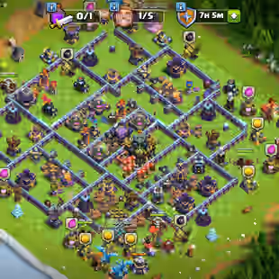 🌲[ PREMIUM TH-17 ]🌲FIREBALL [24] || HEROS: 72-70-46-43-27 || STRONG DEF - TROOPS || LVL 16 WALLS [RARE] | BEST DEAL - Image 1