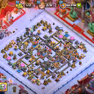 Th18 Almost Max [Snaky Secnry-Good Skin] |Hero-102-105-80-55 | [13-Epic Almost Max | Defence Wall Max | XP-219 | NC-Yes  - Image 1