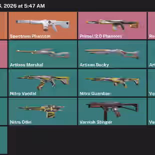 PREMIUM ASIA PACIFIC ARTISAN COLLECTION REAVER VANDAL PRIME VANDAL TOTAL 17 SKINS FULLY SAFE AND SECURED INSTANT DELIVER - Image 1