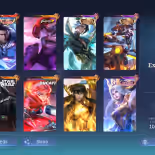 QUALITY SKIN AND HIGH WIN RATE | LEGEND ALUCARD | STAR WARS ARGUS | DUCATI BENEDETTA | SAINT SEIYA | CHOU | COLLECTOR YS - Image 1