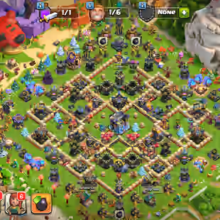 🔥PREMIUM TH 18🔥XP 253-HERO 100-100-85-75-50-[ 5 EPIC EQUIPMENT MAX-WAR ARENA SCENERY-NC YES-HIGH DEFENSE-HUGE OBSTACLE - Image 1