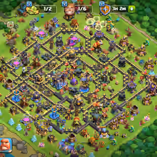 Th18 Almost Max | [4-Hero Max-Duke-15] | [8-Epic Strong] | Defence Wall Strong | XP-201 | NC-Yes | BEST-DEAL  - Image 1
