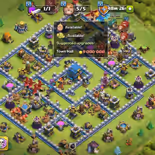 🔥[TH-12 FULLY MAX-600 CWL MEDALS]🔥 [5EPIC-S.BALL-F.BALL] | HERO-65-65-40-40 | 3'800 GEMS | LOW PRICE | BEST DEAL - Image 1