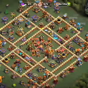 🌠 TH16 Almost Max 💥 XP 162 || Heroes 88-95-46-61-37-3 || High Level Equipments || Stacked Items || Nc 500 Gems  - Image 1