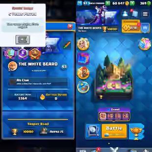🔥98 Card Lv15-Lv14🔥17 Evo! 10000 Trophy! Level 63! KT Level 15! 126 Old Emote! 132 Badges! - Image 2