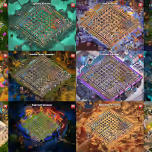 36x SCENERY 💎 80x SKINs 💎 German Local [] TH 18 [] 280 Xp [] Strong Equipments [] LEGEND ATB [] Renamable - Image 1