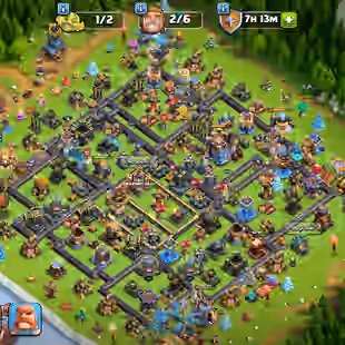 TH 18 ALMOST MAX-HIGH XP 301-HERO MAX- 8 EPIC EQUIPMENT MAX MS 23 EB 20-FULL WALS MAX-NC YES-812 MEDALS-HELPER HUT MAX - Image 1