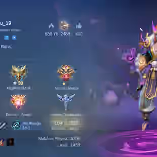 MLBB | Pikachu19 | LV 95 | THAMUZ KUNGFU PANDA + TRANSFORMER ROGER + SANRIO FLORYN | 104 HEROES | 206 SKINS | MAX EMBLEM - Image 1