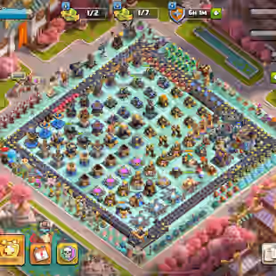 🔥ALL EQUIPMENT MAX 💎 STACKED TH 18 [] ALL HERO MAX [] MANY  SCENERIES SKIN []  3400 WWS [] 260 XP []  BH  - Image 1