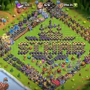 Th18 [13K-Gems]💎Hero-86-100-59-43 [Duke-15]💎Equipments-13x-Epic Almost Max [] XP-238 [] 595-cwl Medals [] BEST-DEAL - Image 1