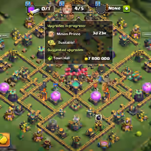 🔥MAXED🔥 TH14 NEAR MAX BASE | 8 EPIC EQUIPMENT  | 8 HERO SKINS | 1200 GEMS | 60 CWL | VALUE BUY | INSTANT DELIVERY  - Image 1