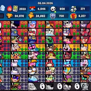 Max Brawler 33 | Trophy 34k | Hyper 22x | Total Skins 230x | Profile icone 320 | Hyper Skin All | Old Collection Account - Image 1