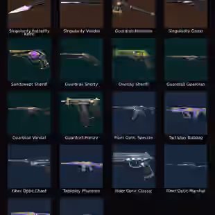 AP - LVL 108 - Unranked - 2 Knifes - 18 Skins (8,700 VP) Singularity Butterfly Knife, Singularity Vandal, Guardrail Ham - Image 1