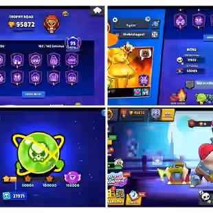 ALIAN FAME I RARE🔥102 BRAWLER MAX🔥ALL HYPER CHARGED[]552 TOTAL SKIN - 95.8K TROPHY [] MANY RARE LEGENDARY SKIN - Image 1