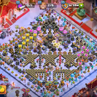 TH 17 ! Snake Set & Scenery ! Town Hall Level 17 ! 12 Epics ( 5 Epic Max ) ! Defense Walls & 6 Hero Max ! 32 Hero Skins - Image 1