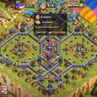 🔥PAINTER SCENERY🔥TH 15 FULL MAX! 6 HERO MAX! SB-RS [MAX] - FB [20] - 11 EPIC EQUIPMENT! DEFENSE MAX! NC AVAILBLE! - Image 1