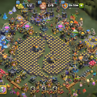 🔥25300 Gems🔥 Xp-255 || Th18 || Good Epic Equipment || Heroes 100-100-90-75-50-15 || 6 Builders || Name Change Free - Image 1