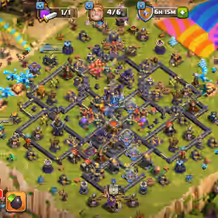 🔥TH 18 4 HERO MAX🔥XP 178-ALL WALS MAX-[ 10 EPIC EQUIPMENT ALMOST MAX-NC 500-HIGH TROOPS-GOOD DEFENSE-BEST DEAL - Image 1