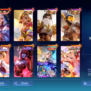 [IOS/ANDROID] CEL LVL 89 | 132 HEROES | 454 SKINS | MEGA 5 | GIRLY COLLAB | 2 LEGEND - 4 COLLECTOR ANGELA MIYA LUO YI -  - Image 1