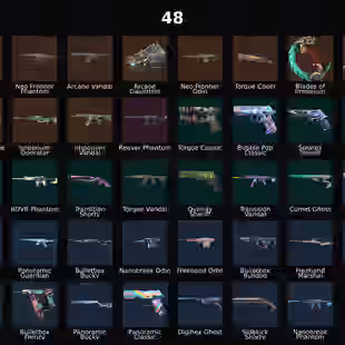 AP - LVL 246 - Unranked - 5 Knifes - 48 Skins (34,400 VP) Neo Frontier Sheriff, Neo Frontier Phantom, Arcane Vandal, Ar - Image 1