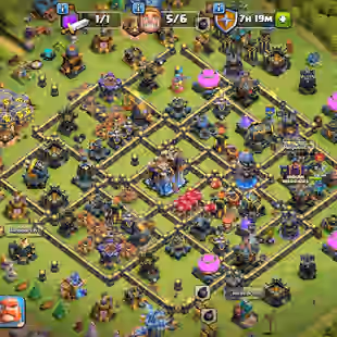 🔥TH 18 NEAR MAX🔥BK 105 AQ 105 MP 70 GW 80 RC 55 || SB 27 FB 27 EB 27 RS 26 LP 26 || NC 500 || BUILDER BASE ALMOST MAX  - Image 1