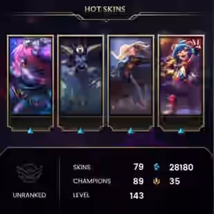 LEAGUE OF LEGENDS | 143 level | 79 skins | Full access | Warranty | 2 Gifts - Image 1