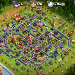 E105 | 6 EPIC EQUIPMENTS [RARE] | XP 236 TH16 SEMI MAX | BK 90 AQ 93 GW 68 RC 41 MP 70 | BLUE WALLS | HIGH LEVEL TROOPS - Image 1