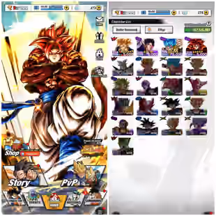 FUSION YELLOW GOGETA - BLUE MAJIN VEGETA | LEVEL 244 | 4 ULTRA CHARACTER | MANY RARE CHECK DISCRIPTION INSTANT DELIVERY - Image 1