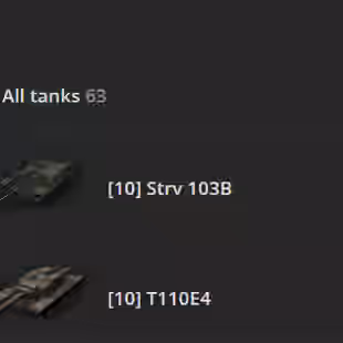 [US] 5 TIER X | 29 PREMIUM TANK | TOTAL TANKS 63 | 7962 (46%) WINS | 296.112 CREDITS | - Image 2