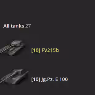 [US] 5 TIER X | 17 PREMIUM TANK | TOTAL TANKS 27 | 4249 (48%) WINS | 10.793.526 CREDITS | - Image 2