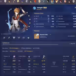 NA | AR 55 | 14 + 3 Leg | Kazuha | Venti | Zhongli | Xiao | Tighnari | Klee | Ayaka | Nahida | Neuvillette | Dehya - Image 2