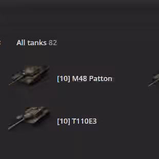 [NA] 5 TIER X | 28 PREMIUM TANK | TOTAL TANKS 82 | 5647 (52) WINS | 2913785 CREDITS | GOLD 8770 | - Image 2