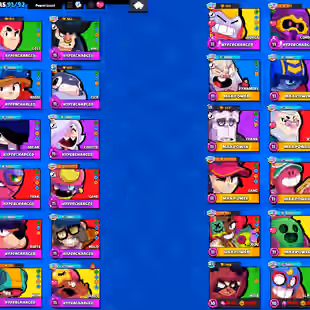 33 Brawlers MAX | 20 Hypercharges | 91 Brawlers Unlocked | 65,000 Trophies | 193 Skins | 41 MAX RANK | Rename 60 GEMS - Image 2