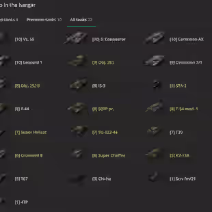 [NA] 4 TIER X | 10 PREMIUM TANK | TOTAL TANKS 22 | 2931 (50) WINS | 2.883.490 CREDITS | GOLD 146 | - Image 2