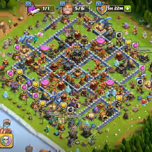 💫[ 10'000 GEMS ]💫 PREMIUM TH-17 || SB-MM [26] | GG-FB-RS [23] | HT [20] | NICE DEF - TROOPS - HEROS || BEST DEAL - Image 1