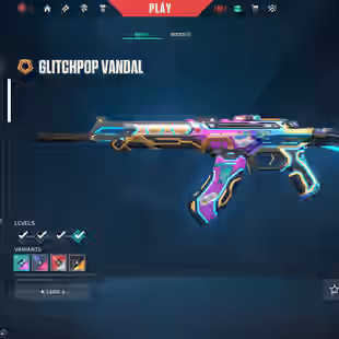 🌍EU | 15 Skins | 1 Knives | Task Force Knife | Glitchpop Vandal🍒 | Recon Phantom | 3.9K VP Spent | Unranked - Image 1