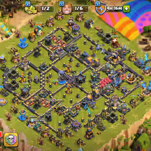 🔥TH 18 ALMOST MAX🔥XP 246-[ 5 EPIC EQUIPMENT MAX FB 26 AF 23-HERO 104-104-81-77-54-DEFENSE MAX-NC YES- HIGH WALLS-BEST - Image 1