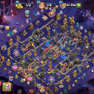 🔥TH 18 ALMOST MAX🔥XP 247-[ 7 EPIC EQUIPMENT MAX FF 23-COSMIC SCNERY-HERO 100-100-90-77-50-NC YES-WALLS DEFENS NEAR MAX - Image 1