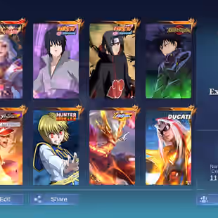 [IOS/ANDROID] CEL LVL 107 | 132 HEROES | 429 SKINS | EXALTED 2 | ANIME SKINS | LUNOX LEGEND - SASUKE - ITACHI - MEGUMI  - Image 2