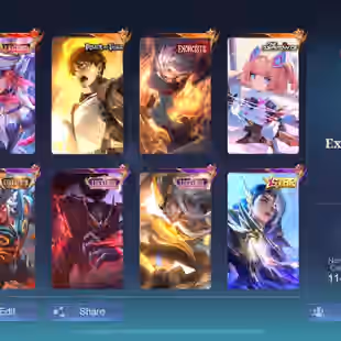 Flash Sale Exalted Col III-350 Skins-Freya Legend-Exo Hayabusa-Eren AOT-Angela Aspirant-2 Colector-Epic Recall-Max Emble - Image 1