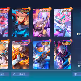 RAREST HYPER MM MAGE ACC || HIGH STAR 404 || EXALTED 3 || 2 GLOBAL TITLE HERO || RARE SKINS || HIGH WINRATE - Image 1