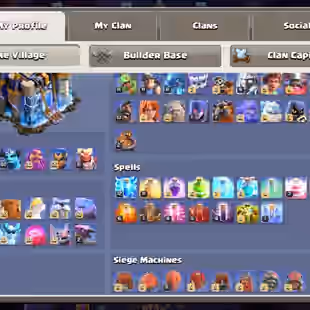 SUPER LEGENDARY TH18 🔥7 EPIC SCENERY 💎 15 HEROS SKINS | HEROS LVL 100-100-92-80-55-6 | EPIC MAX EQUIPMENTS | INSTANT | - Image 2