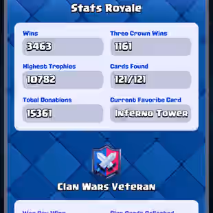💫[ 45X CARDS MAX ] EVOLVED: 19💫LVL 16 : 3 || ELITE : 13 || LVL 14 : 29 || EMOTES: 123 || LVL: 62 || TROPHY: 10000 - Image 1
