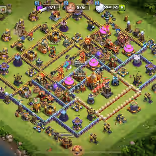VERY CHEAP 🔥 GREAT TOWNHALL 16 💎 49-61-41-28-20 GOOD HEROES [] RENAME 1000 [] SAFE AND SECURE []AVAILABLE - Image 1