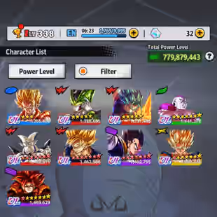 D805-IOS-Android-Vip Account-780 Millions Power-9 ULTRA-65 Legend-Vip Zenkai-Vip Equipment-Many Good Team Ready PVP - Image 1
