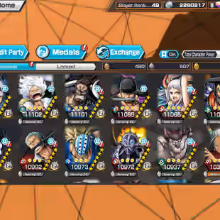 BR502-IOS-Android-Hyber 45-8 Ex(Luffy Gear 5-Kaido v2-Yamato v1-Zoro-Kid Law-Oden-Akainu)-Good Medal-SUP 165-Jabra Max - Image 1