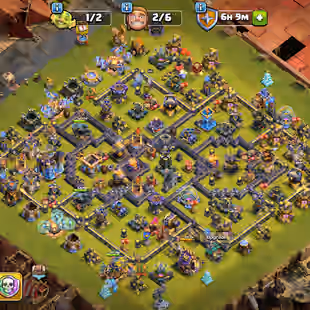🔥TH 18 ALMOST MAX🔥XP 238-[ 7 EPIC EQUIPMENT MAX ALMOST-HERO MAX 105-105-95-80-55-DEFENSE MAX-NC 500-BEST DEAL - Image 1