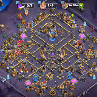 🔥TH 18 ALMOST MAX🔥XP 250-ALL HERO MAX- 16 EPIC EQUIPMENT MAX ALMOST-572 MEDALS-WALLS DEFENSE HIGH-NC YES-BEST - Image 1