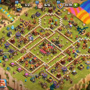 TH16 MAX BASE ! LEAGUE QUEEN SKIN ! DISCOUNT GP ! HEROES 91-90-74-70-43-11 !RS/MAX EB/MAX SB/20 SnB/20 MM/23 AF/20 FB/20 - Image 1